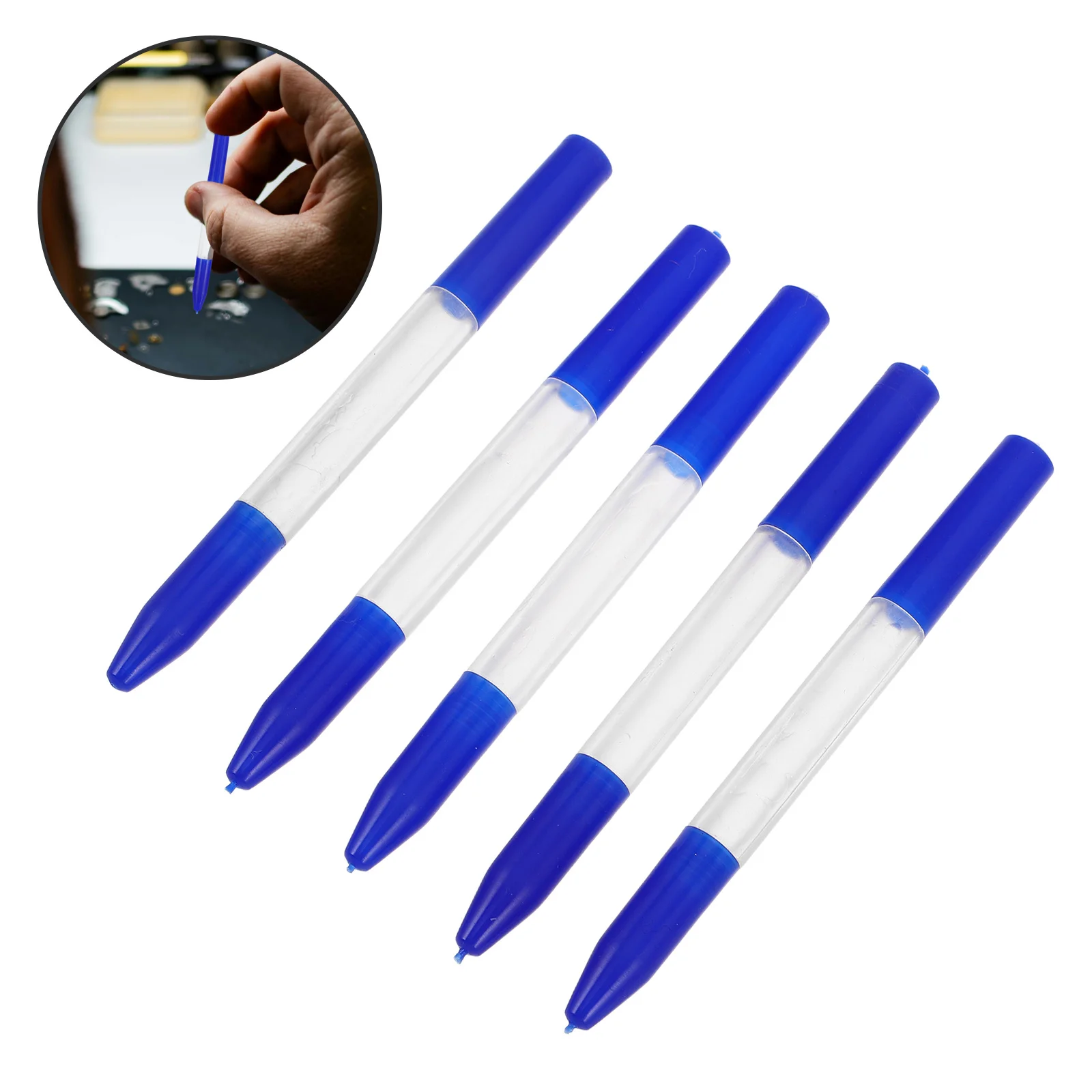 

5Pcs Watch Oiler Pen Set Precision Repair Tool Oil Applicator for Mechanical Quartz Watches Professional Watchmaker Lubricant