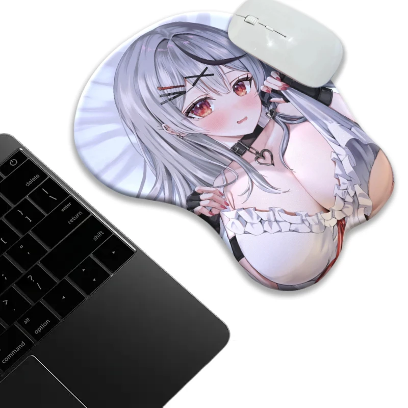 

Sakamata Chloe Blister Packed Breast with 3d Nipples Mouse Pad Anime Desk Mat Gamer Wrist Rest MousePad