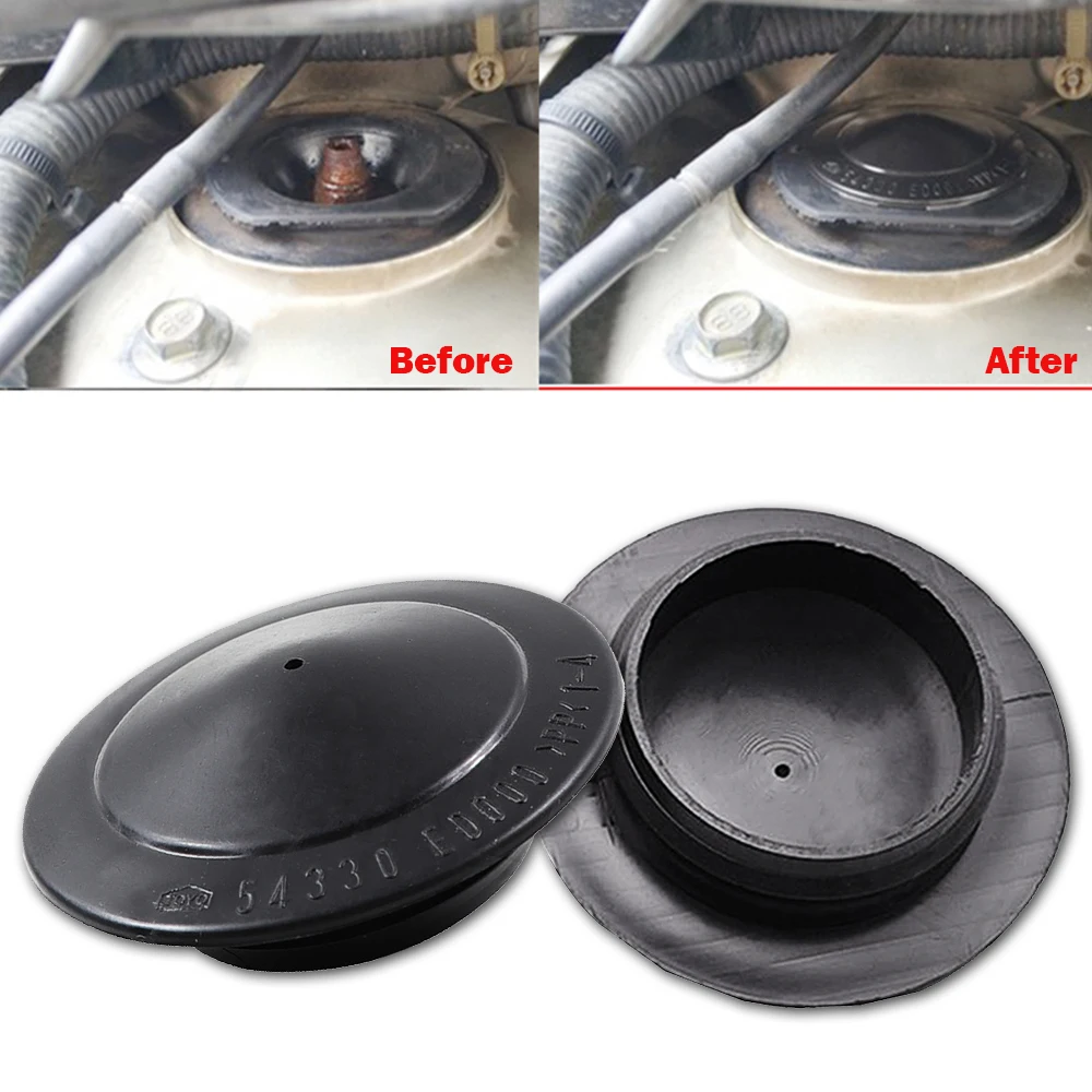 2Pcs 54330ED000 Car Front Suspension Cover Cap Holder For Nissan X-Trail T31 2007-2013 Dustproof Waterproof Mount Caps Protector