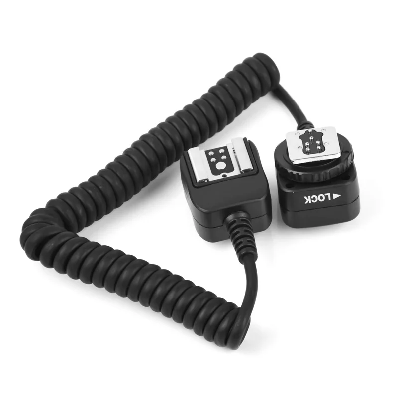 Hot Shoe Cable For Nikon Canon EOS Off Camera Flash Speedlight Connect Lead Sync Remote Light Focus Extension Cord Accessories