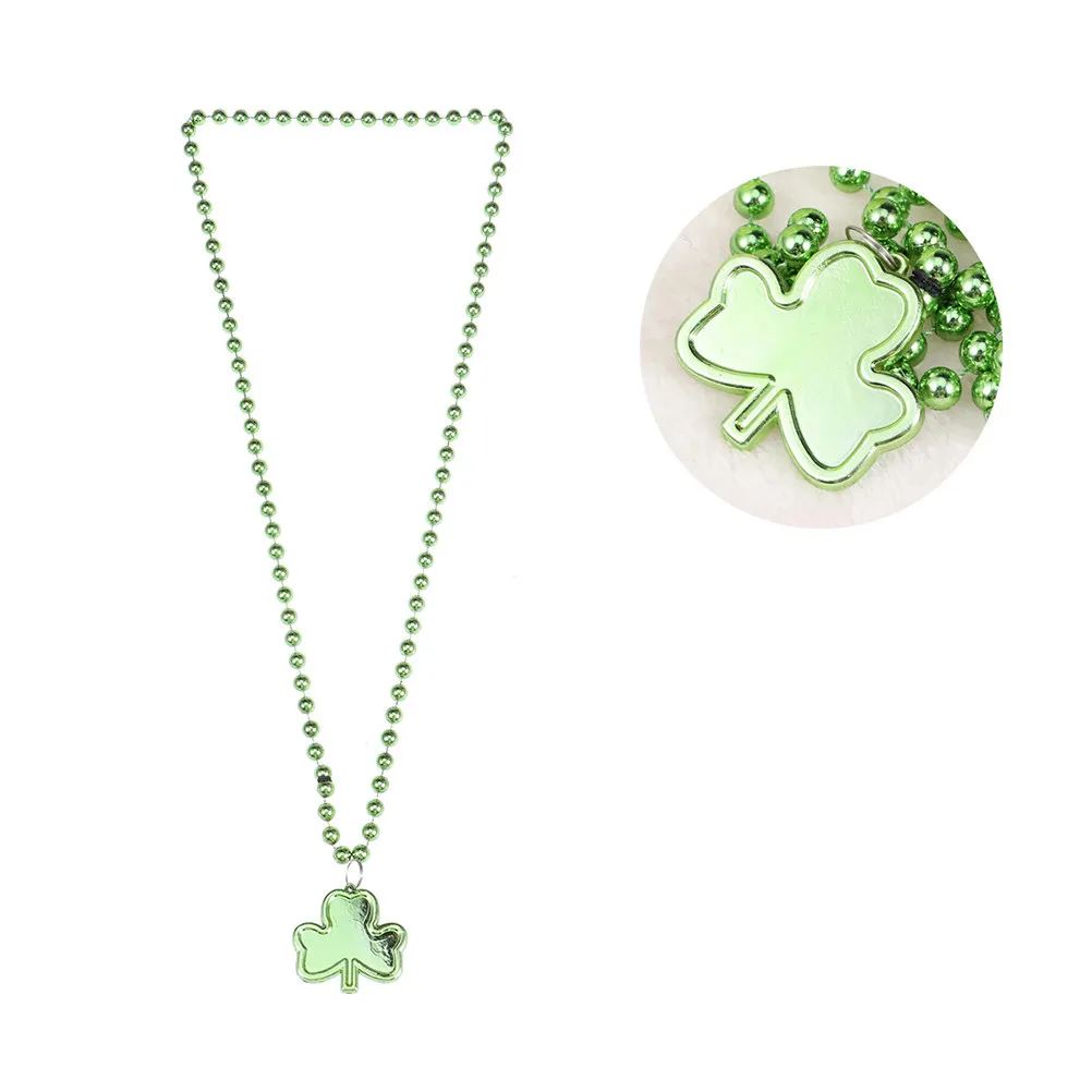 3Pcs Clover Necklace Sophisticated Bead Necklace Attractive Clove Design Elegant Decoration Jewelry for Women Festive Occasion