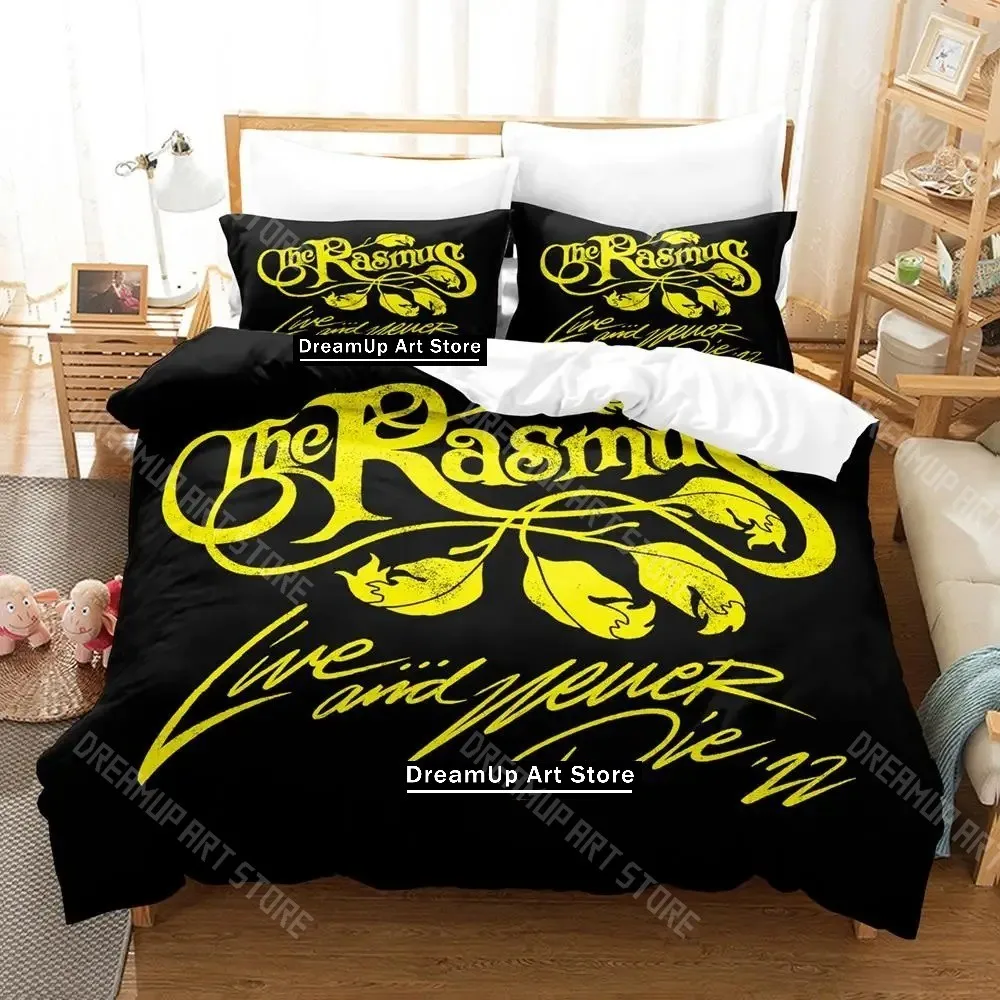 3D Printed Rasmus Band Bedding Set for Boys Girls Duvet Cover And Pillowcase Included Twin Queen King Full Single Double Sizes