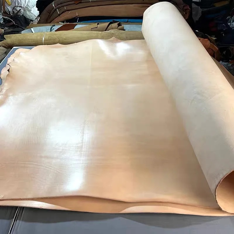 3 مللي متر طبقة علوية قاسية سميكة من جلد البقر مصنوعة يدويًا سلع جلدية ذاتية الصنع سرج جعبة نحت تشكيل وسادة طاولة وسادة خضار تان #4