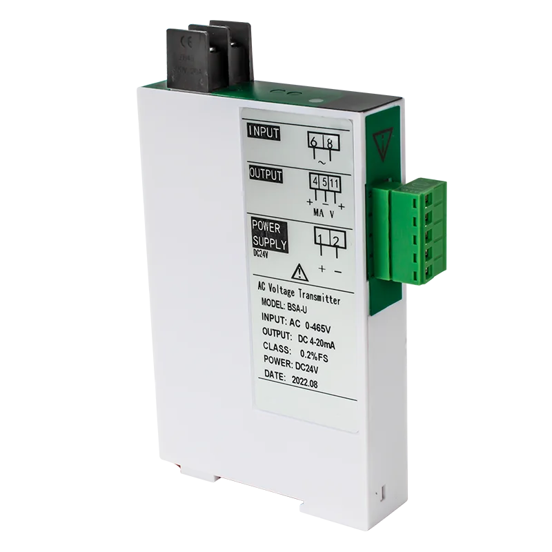 AC Voltage Transmitter 0-1000v 0-500v 0-220v 0-24v Voltage Sensor 4-20mA 0-10V 0-5V 1-5V RS485 AC Voltage Transducer