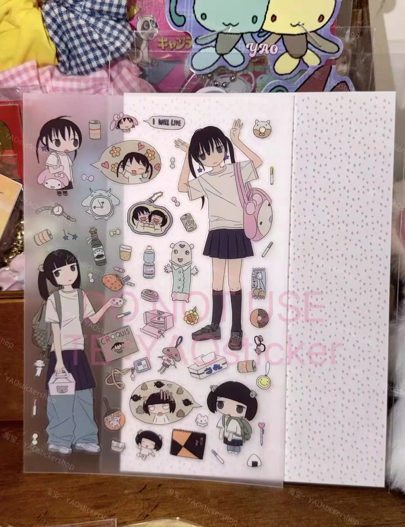 Fashion Girl Daily Life Decorative Cute Book Stickers
