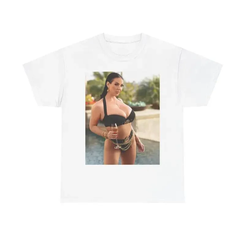 Angela White T Shirt Funny Bikini Poster Model Onlyfans Unisex Heavy Cotton Tee