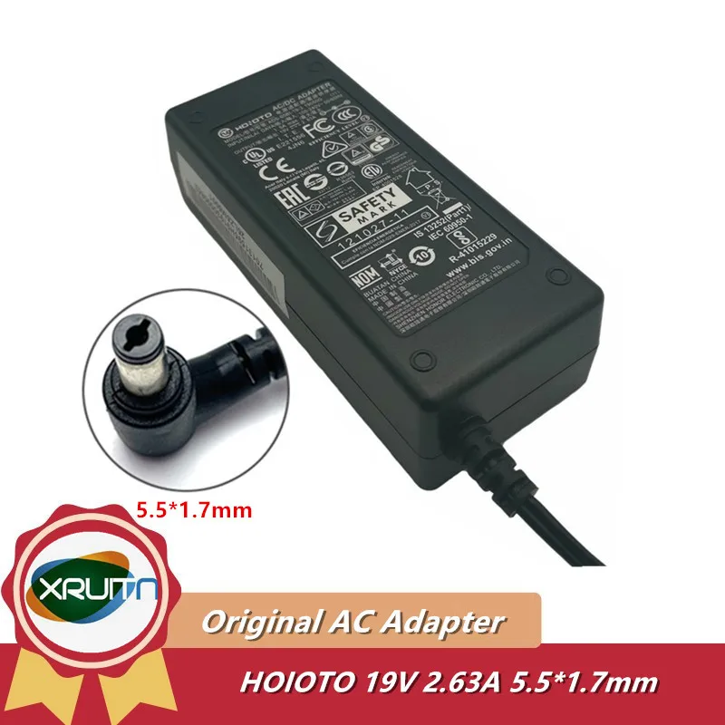 Genuine HOIOTO ADS-65BI-19-3 19050G  PA-1501-91 AC DC Adapter Power Charger 19V 2.63A 50W For BENQ EW2740L EW274 VYE MINI-VS37