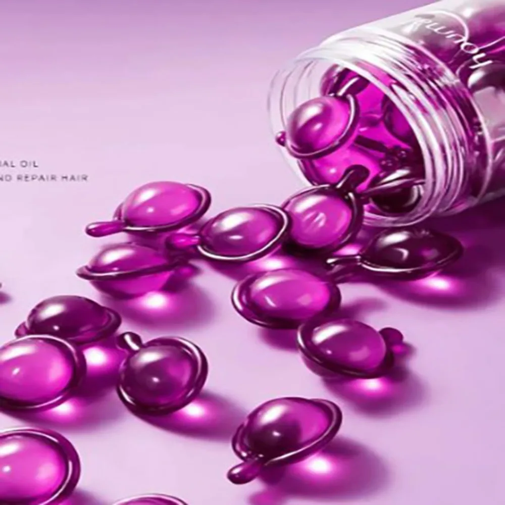 Repair Hair Rose Capsules Hair Essential Oil Nourish Essential Oil Capsules Repairing Soften Smooth Damaged Hair Flexibility