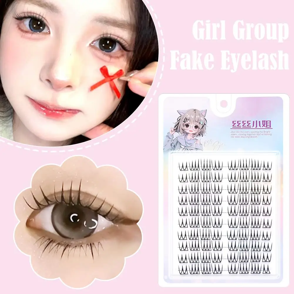 New DIY Cluster Lashes Book Lazy Girl Flower Eyelashes Cluster Natural Manga Fine Eyelash False Eyelashes Stem Single Exten A0H2