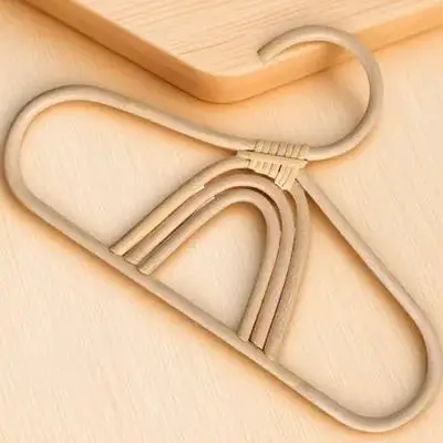 Rainbow Hangers Rattan Baby Hanger Premium Handcrafted Small Size Kids Clothes Hanger Non Scratch Surface Nursery Closet