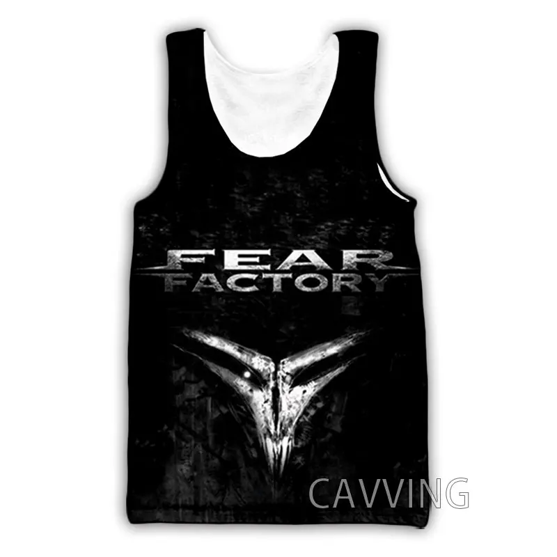 CAVVING 3D Printed  Fear Factory Band  Tank Tops Harajuku Vest  Summer Undershirt Shirts Streetwear for Men/women  V01