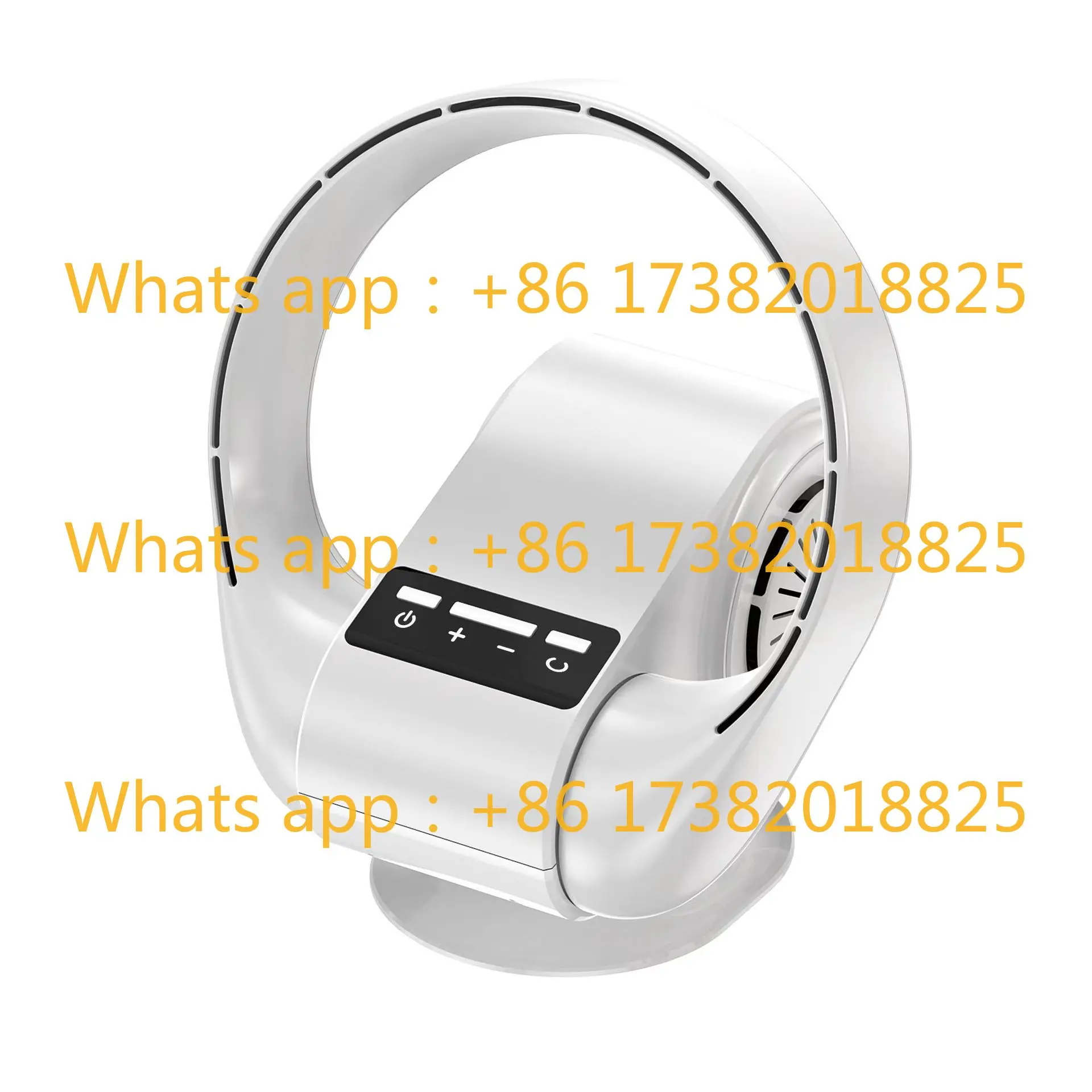 

HEBRON портативный безлопастной настольный бесшумный вентилятор, светодиодный интеллектуальный цифровой дисплей, пятискоростной домашний вентилятор с встряхивающейся головкой, USB-башенный вентилятор