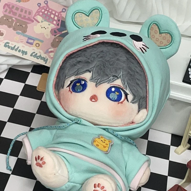 House Changing Dressing Game Photo Props Hoodies Trousers Suit Sweater Pants Doll Clothes For 20CM Cartoon Rabbit