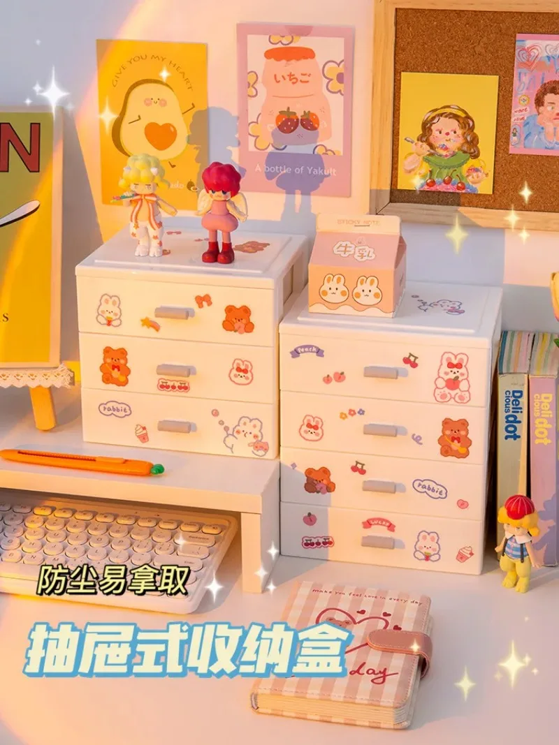 

Cute Desktop Storage Box, Student Ins Desk Supplies, Pen Drawer Type, Small Stationery Rack, Storage Box Organizer