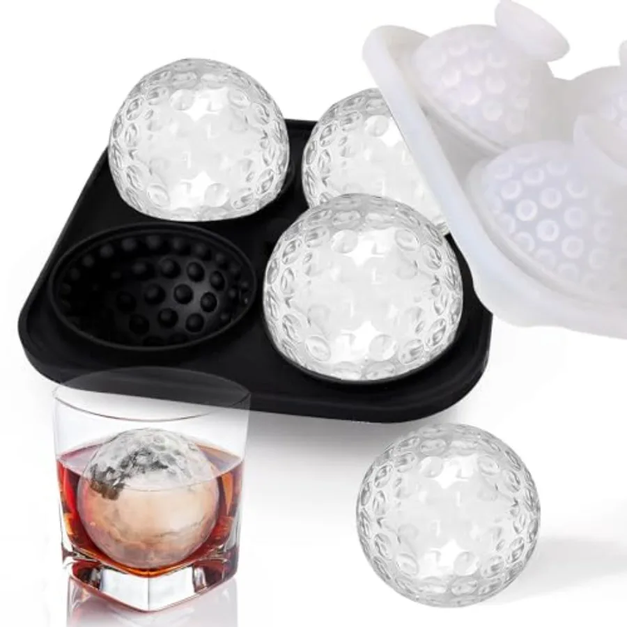 

Формы для кубиков льда для гольфа Форма для льда для коктейлей Круглые формы для льда Форма для изготовления льда для Whiey Уникальные подарки для гольфа для мужчин и Whiey L