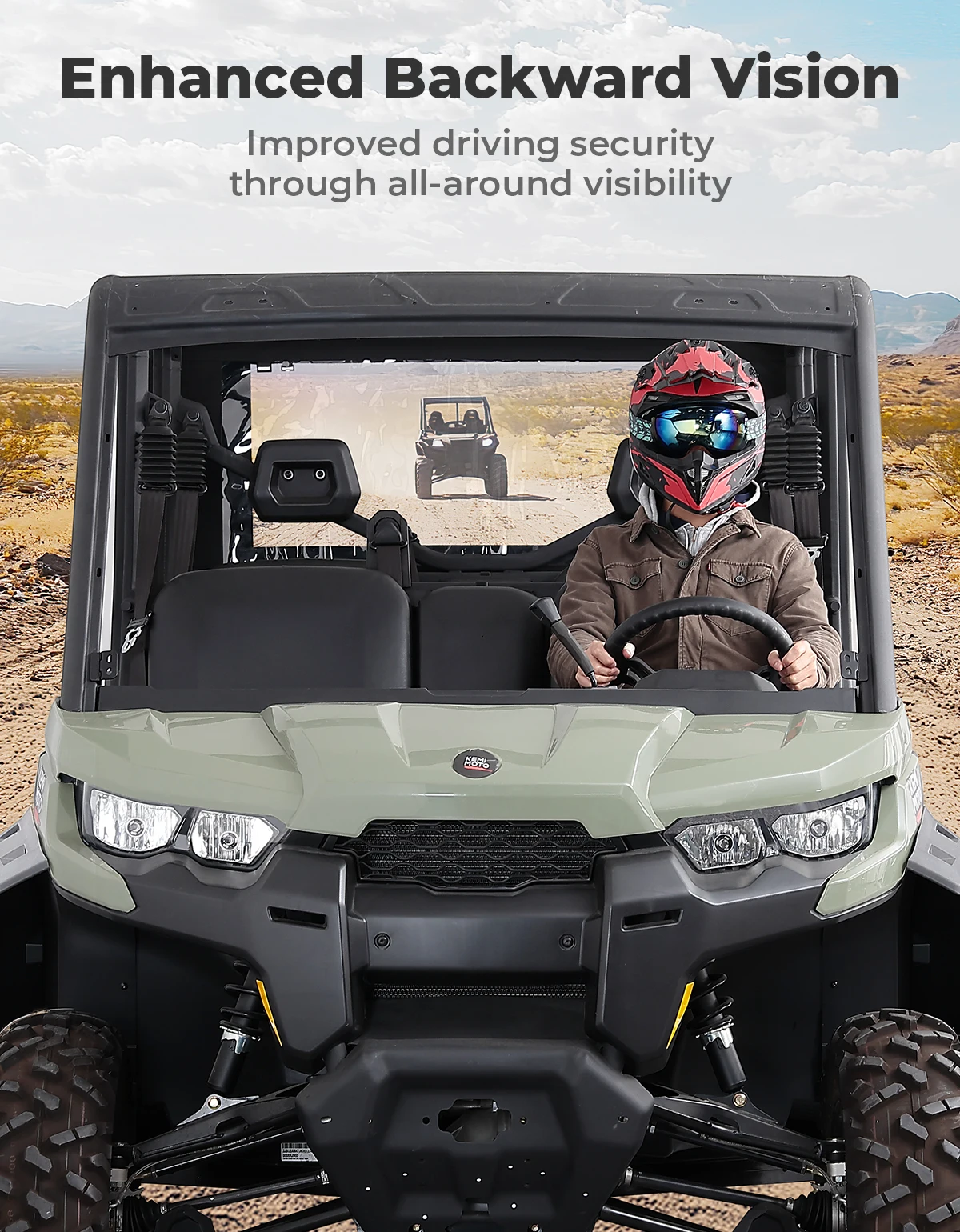 600D PVC غطاء سرير البضائع الخلفي ل Can-Am Defender HD5 HD7 HD8 HD9 HD10 ماكس شفافة ويندوز UTV خيمة مقاومة للماء