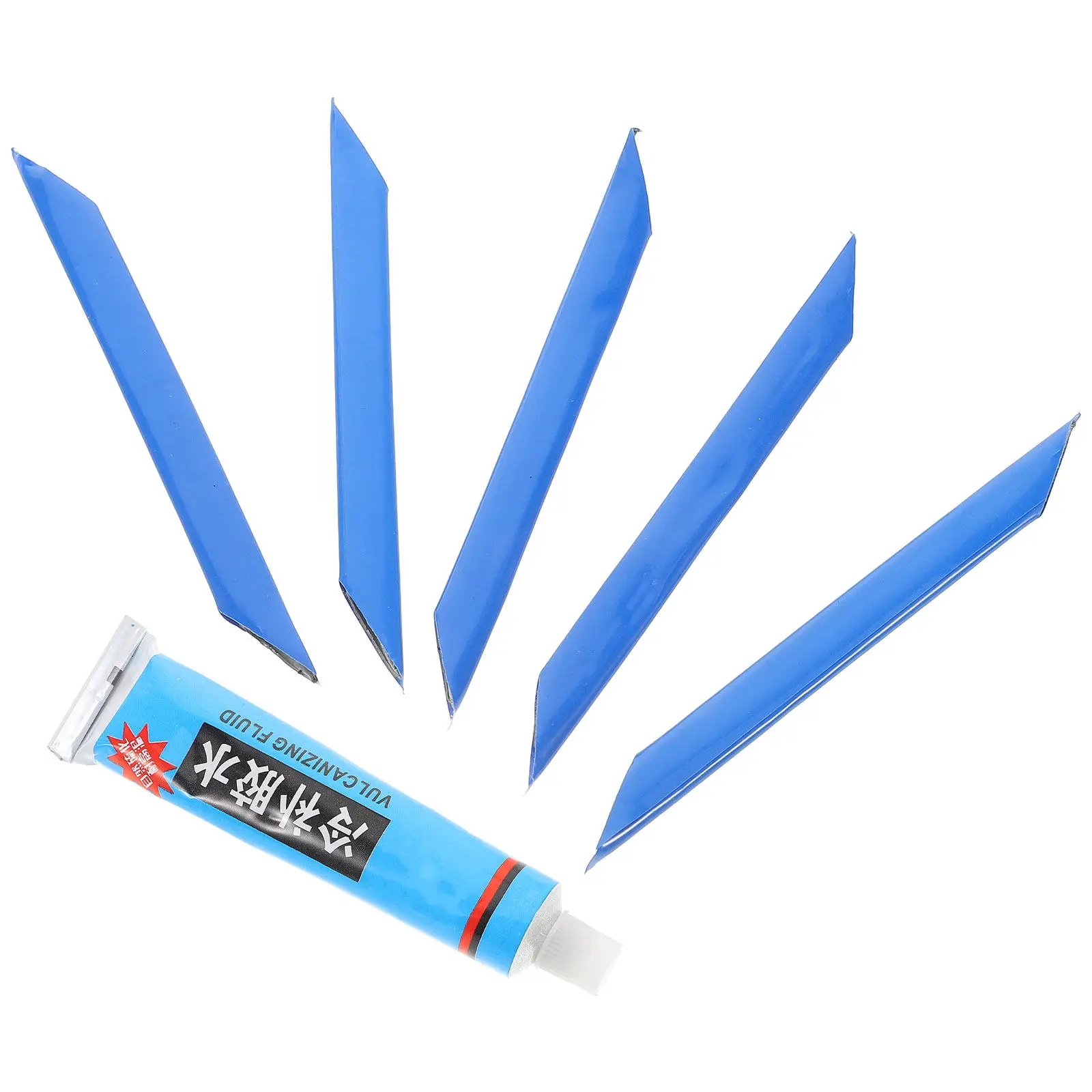 

Bicycle Flat Tire Repair Kit Tools Set Glue Plugs Sealer Tubeless Tires Bike Changing Levers Rubber Water Proof