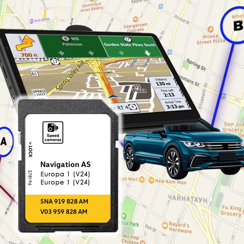 Neueste V24 2026 für Volkswagen MIB2 Discover Media Karten Sat Navi SD-Karten-Update Europa UK