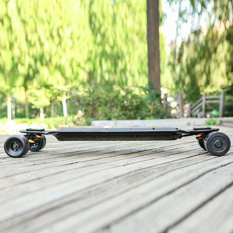 Melhor orçamento skate elétrico longboard duplo hub motor velocidade rápida 45 km/h skate elétrico de longo alcance