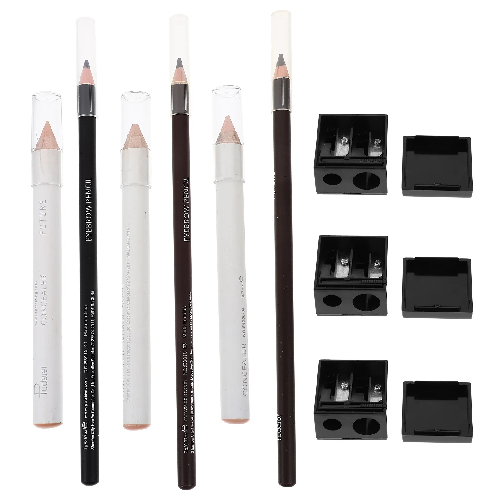 Ensemble de 3 crayons correcteurs pour sourcils, pointe de haute dureté pour outils de maquillage pour sourcils pour femmes