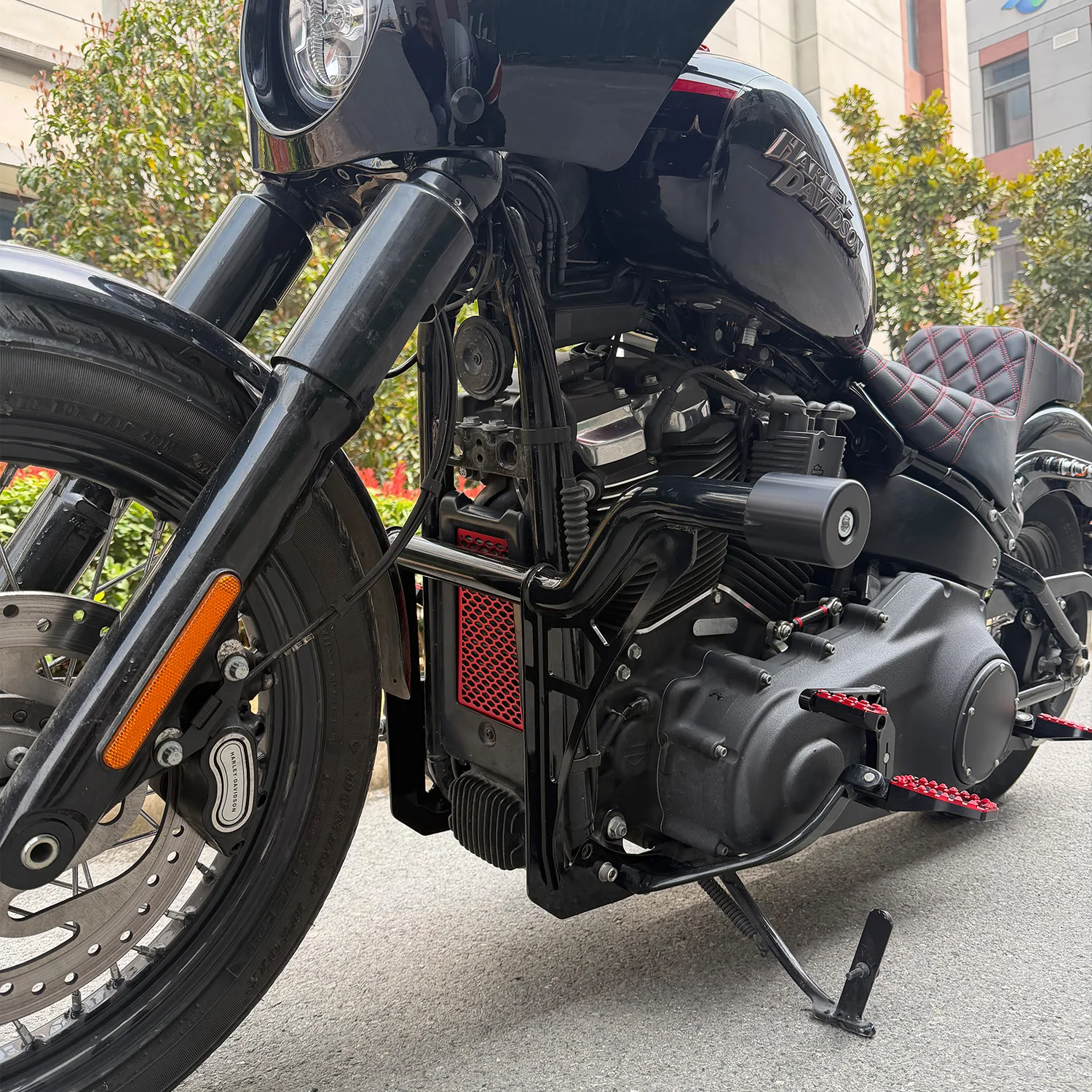 1PCS Aluminum Alloy Radiator Cover Guard Cap Grill Net Oil Cooler Cover For Harley M8 Softail 2018-2025 Motorcycle Parts