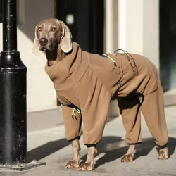 Winter Large Dog Clothing Big Dog Clothes Jumpsuit Corgi Shiba Inu Samoyed Husky Labrador Golden Retriever Weimaraner Costumes