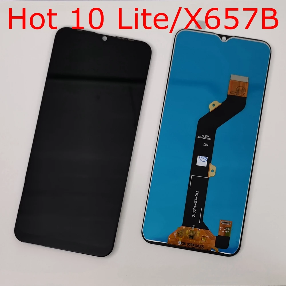 For Infinix Hot 10 Play X688C LCD Display Touch Screen Digitizer For LCD Hot 10 X682B Hot 10s 10t X689 10i Hot 10 Lite X657B LCD