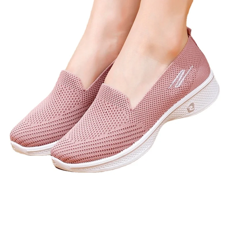 2022 Hot Women Fashion Shoes Flats Laides Breathable Loafers Casual Sports Shoes Walking Shoes Yoga Shoes Zapatos De Mujer