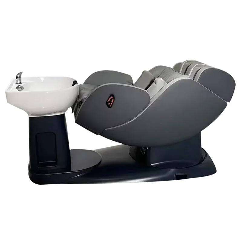 Shaving Treatment Shampoo Chair, Lava Heads, Massage, Hair Washing, Sink Spa, Mobiliário de Salão, Adulto, Sedia Per Shampoo