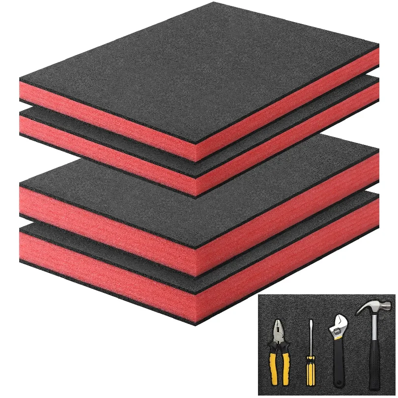 Polyethylene Tool Box Foam Inserts, EPE Foam Padding for Case Drawer Liner, Camera Toolbox Storage Shadow Foam