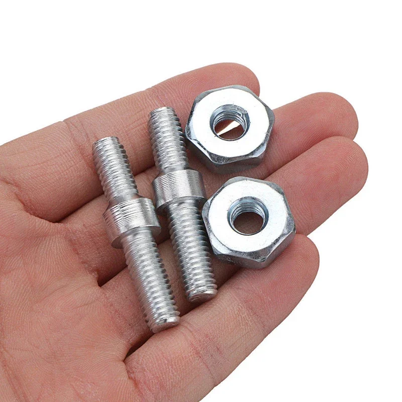 4 ชิ้นบาร์ Studs Bar Nuts ชุดสวนเครื่องมืออะไหล่ทดแทนสําหรับ Stihl-024 026 MS260 028 031 032 ลูกโซ่เงิน