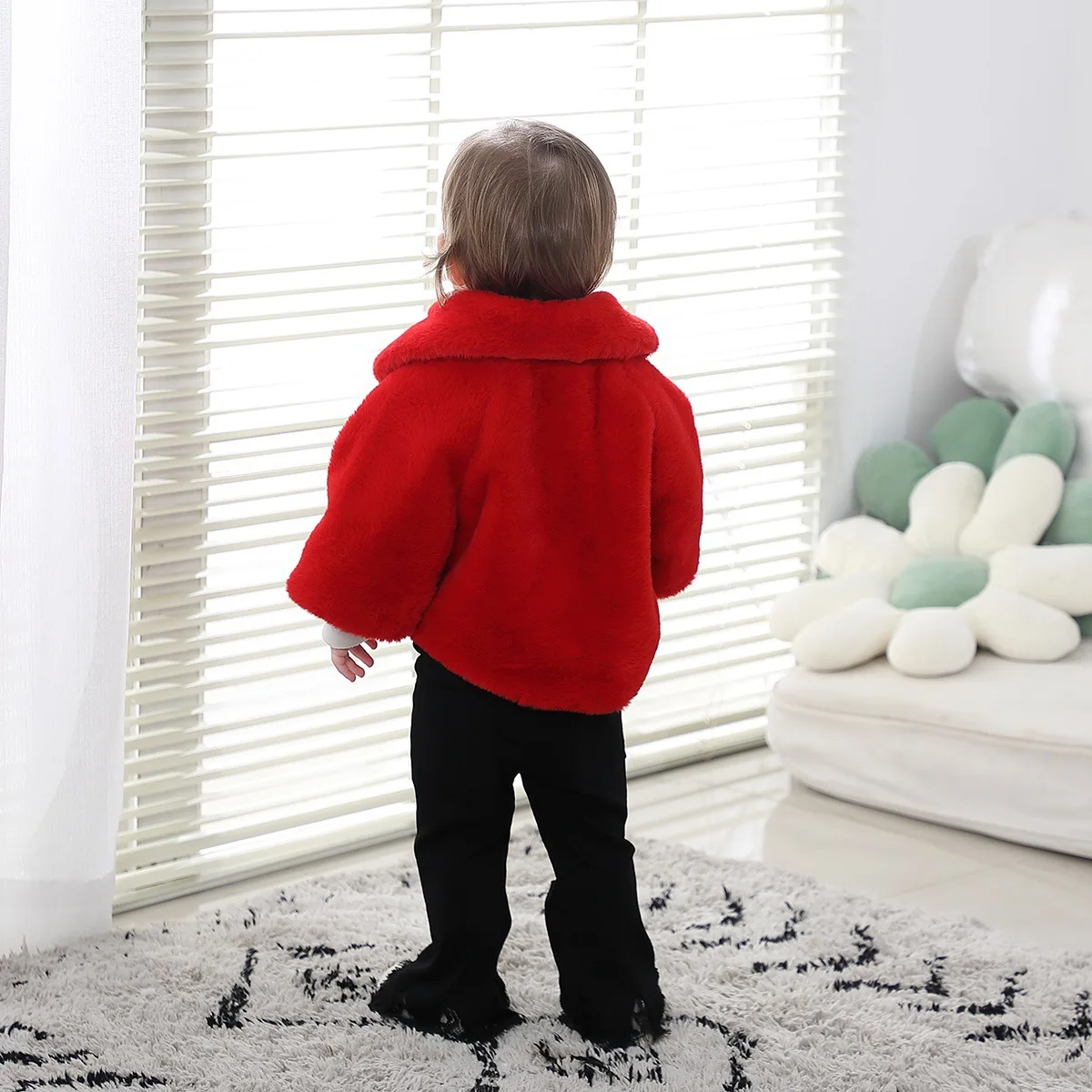 Winter Baby Jacket For Baby Girl Clothes Fashion Christmas Princess Cloak Autumn Warm Faux Fur Girls Baby Coat Plush