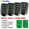 Toyota Hiace Smart Key 3/4 Button 312/314/433MHz 8A Chip BF1ER BS1EW BS2ET Regiusage Yaris L Vios 1