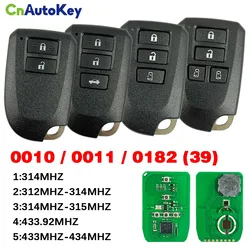 CN007327 Aftermarekt FCC BF1ER BS1EW BS2ET 312/314/433MHz 8A Chip inteligentny klucz 3/4 przycisk dla Toyota Hiace Regiusage YARIS L VIOS