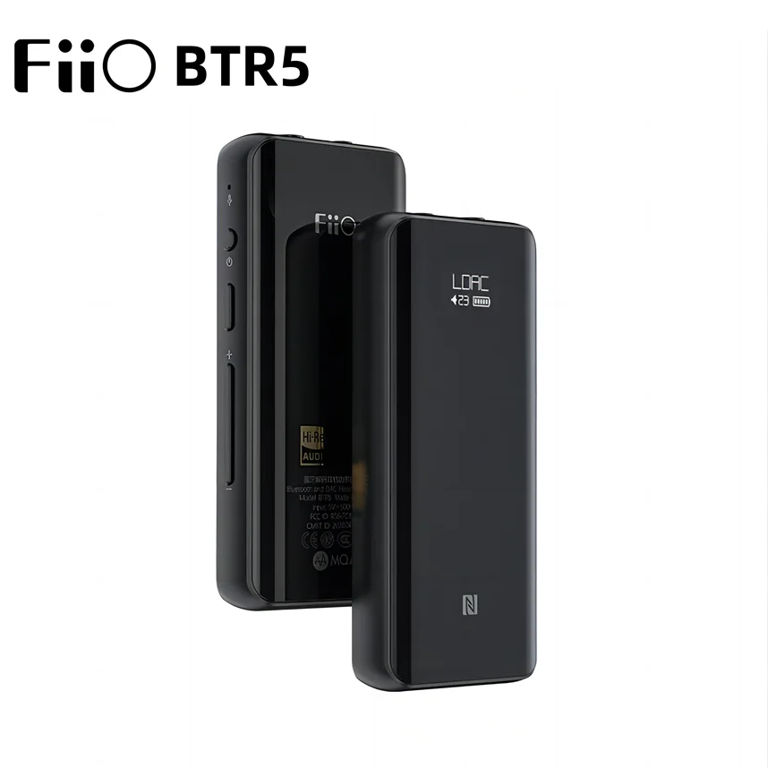 FiiO BTR5 Portable Bluetooth Amplifier ES9219C*2 MQA USB DAC BT5.2 Headphone Amplifier PCM384 DSD256 3.5/2.5mm Output