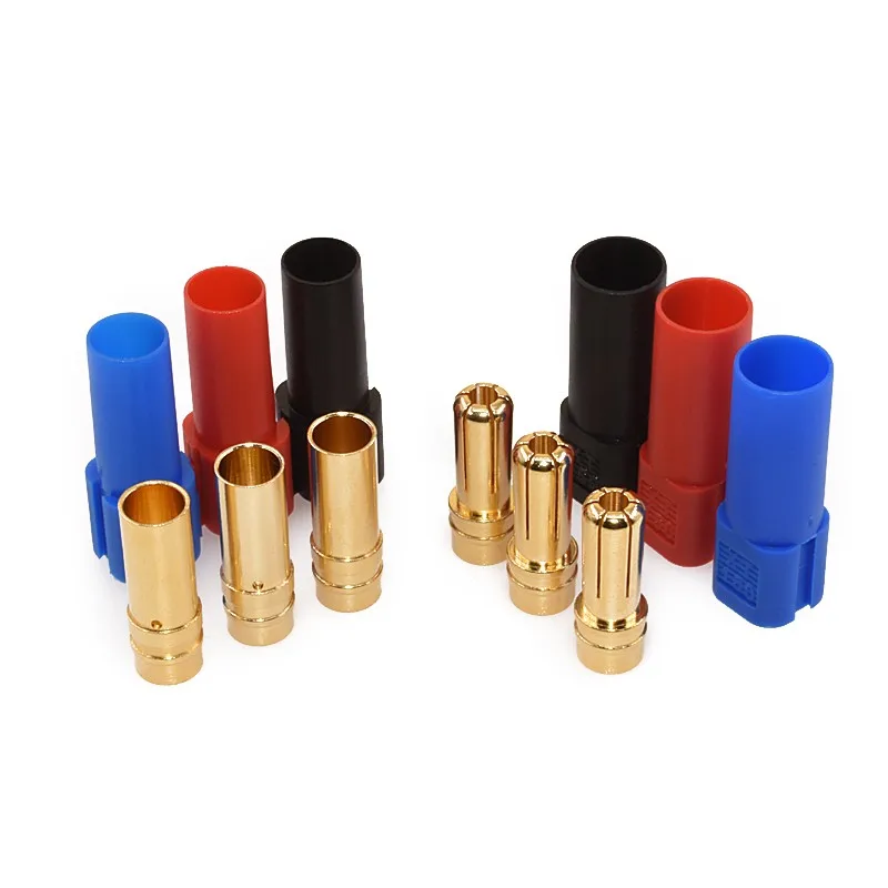 5 Pairs Airplane Drone Accessories Rc Xt150 Xt 150 6mm Gold-plated Bullet Connector Battery Charging Rc Lipo Xt150 Connector