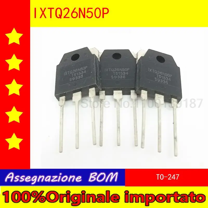 

10pcs/lot IXTQ26N50P IXTQ26N50 26N50 TO-247 FET 26A 500V