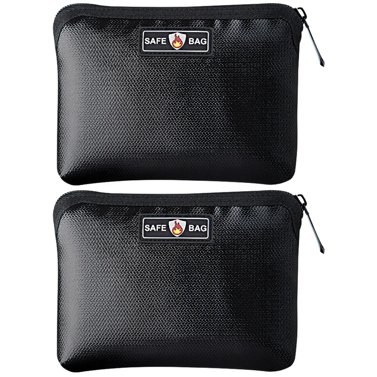 

2 Pcs Fireproof File Bag Versatile Storage Portable Wallet Double-sided Waterproof Explosion