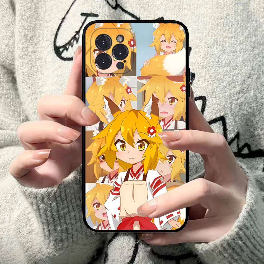 The Helpful Fox Senko-san Wall Phone Case Silicone Soft for iphone 15 14 13 12 11 Pro Mini XS MAX 8 7 6 Plus X XS XR Cover