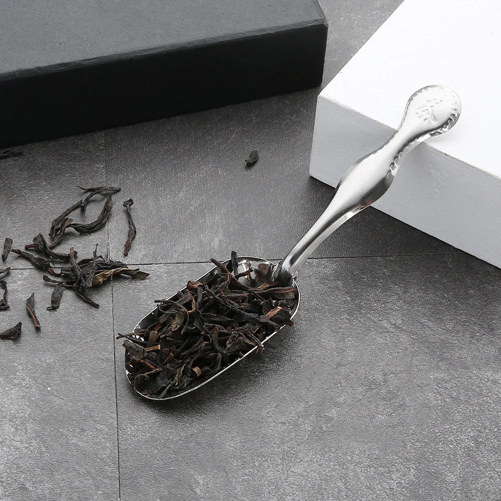 

30pcs Stainless Steel Tea Spoon Bean Supply Ice Cube Scoop Kitchen Practical Multi Function Portable Household Smooth Surface