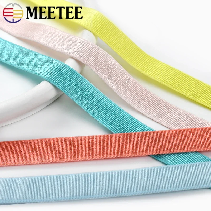 

10/20/45Meter 12mm Colorful Elastic Band for Sewing Bra Shoulder Strap Rubber Bands Notebook Stretch Tape Decorative Accessories