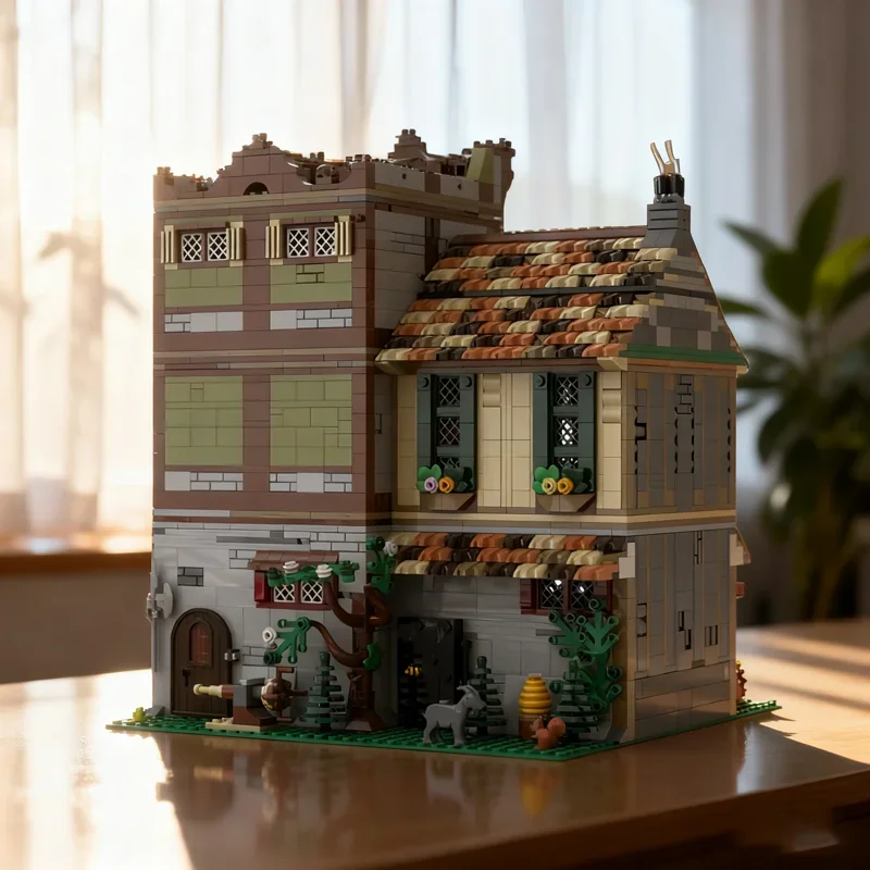 

3161 деталь MOC: Модульный конструктор-гипермаркет. Рождественский подарок. Сборная развивающая игрушка для детей.