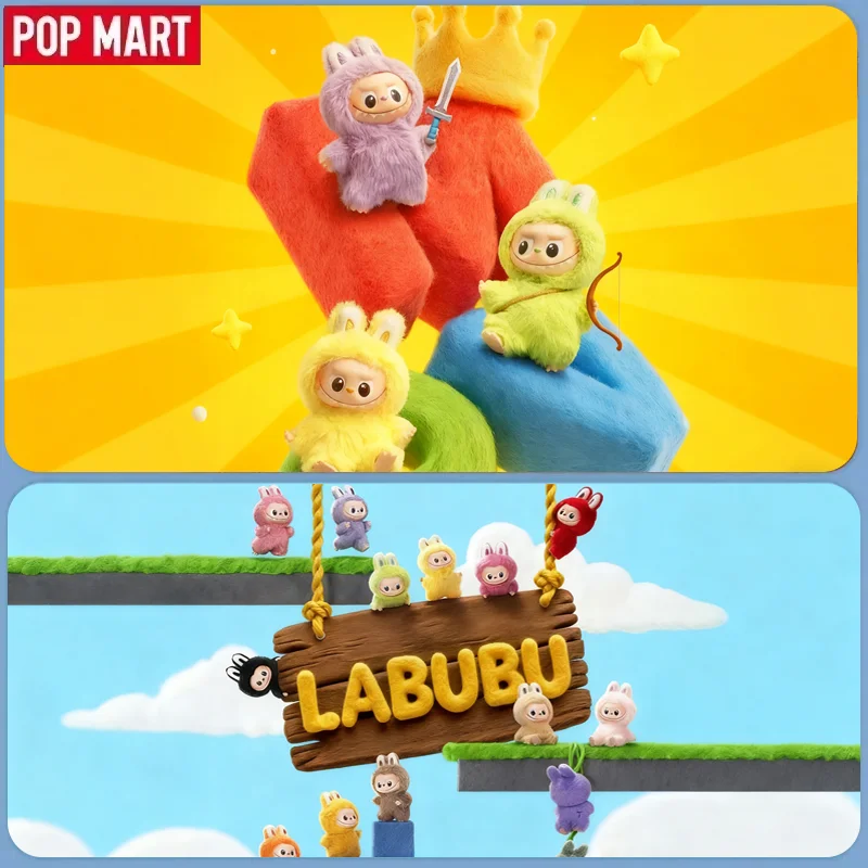 

Булавка с изображением монстров для любви v4.0 popmart Labubu, загадочный подарок-сюрприз, глухая коробка, случайная милая виниловая коллекционная игрушка-кукла