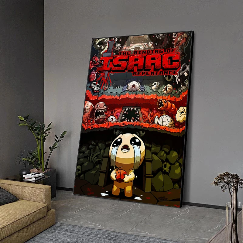 Game The Binding of Isaac Poster Roguelike Games Prints Canvas Painting The Binding of Isaac Wall Art Pictures Home Room Decor