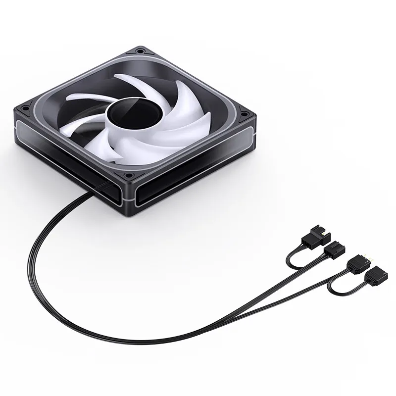 جونسبو ZB-120/240/360 PC مروحة 120 مم 5 فولت ARGB هيكل ملتصق مجموعات مروحة العادم البارد إلى الأمام/الخلف #5