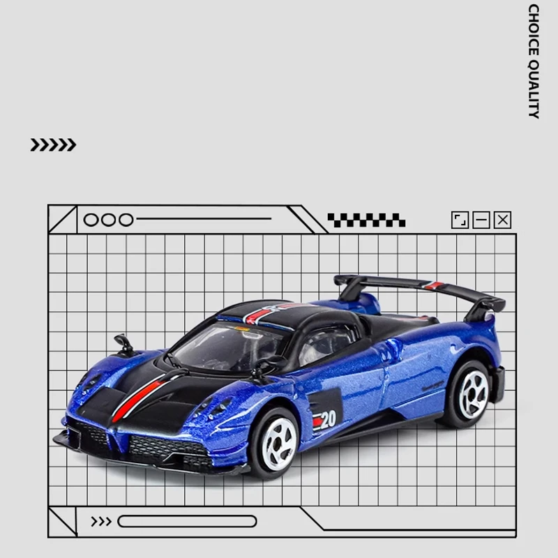 1/64 Pagai Huayra سيارة سباق سبيكة صغيرة دييكاست نماذج لعبة سيارة معدنية محاكاة تصميم مجموعة صندوق هدايا لطيف