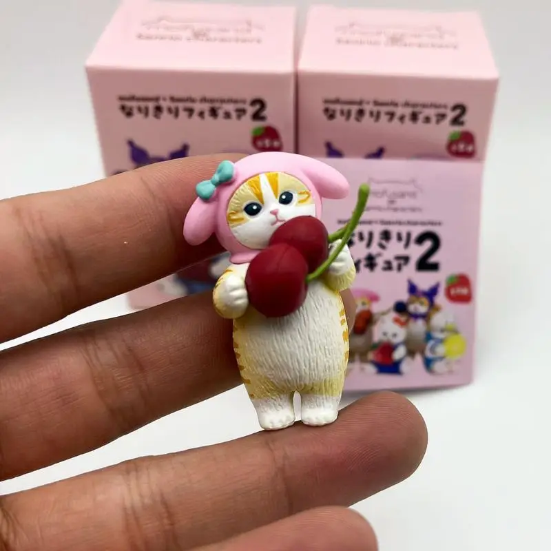 New Mofusand Kitan Shrimp Cat New Generation Animal Series Blind Box Fruits Cat Surprise  Kid Christmas Gifts Motherland Edition