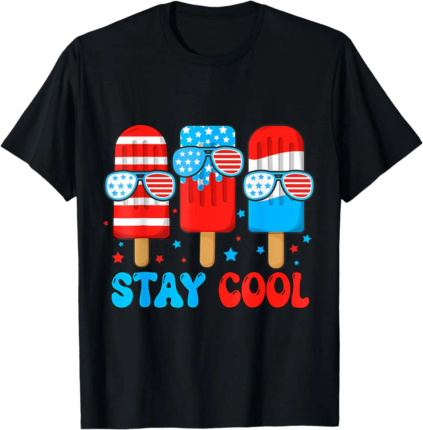 Stay Cool 4th July Popsicle Shirt Kids Boy Men Women Toddler T-Shirt