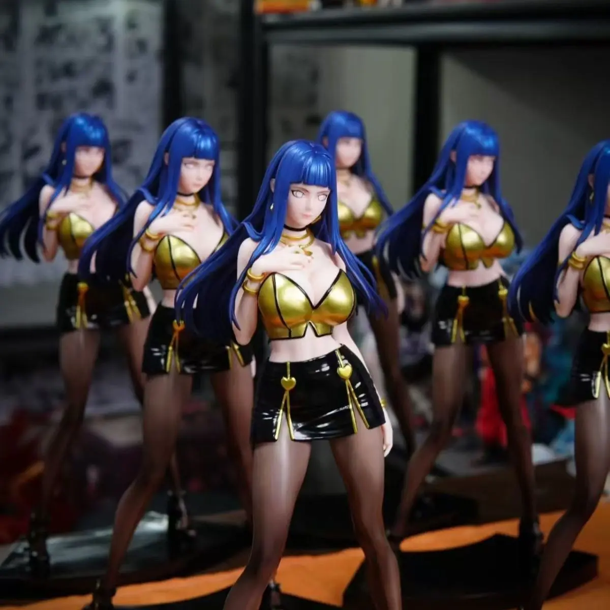 Figura de Anime de NARUTO Hyuga Hinata, Figura de PVC de Hinata Byakugan, Modelo de Ninja Femenina de Moda, Estatua Coleccionable, Regalo