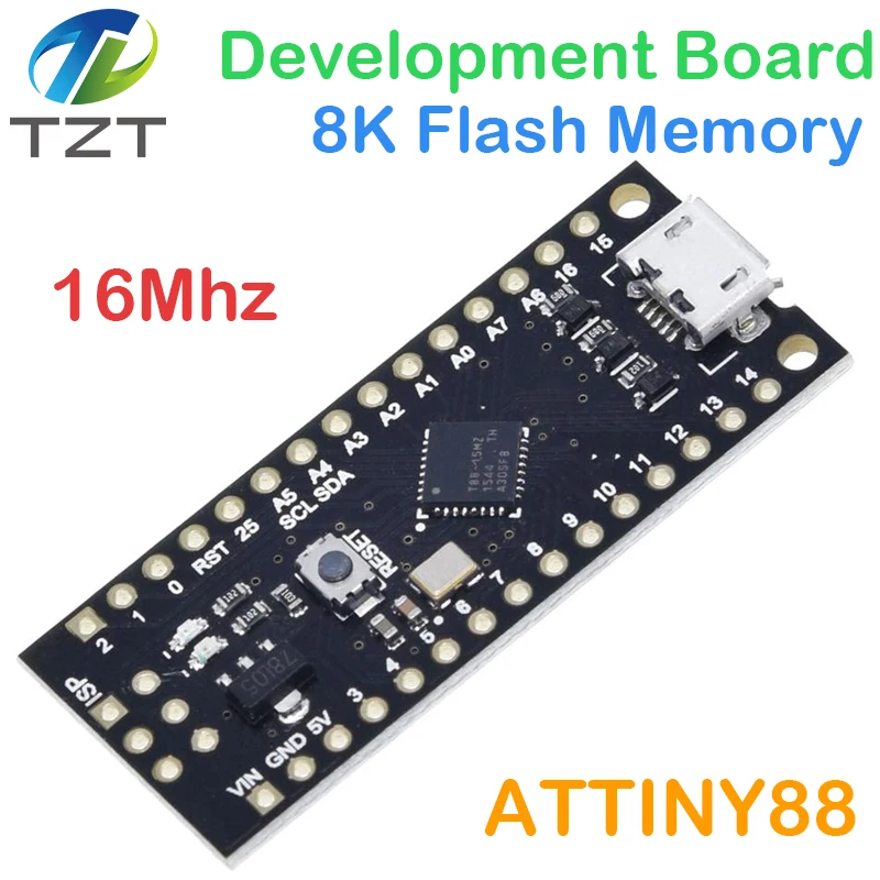 MH-Tiny ATTINY88 Micro Development Board 16Mhz /digispark ATTINY85 Upgraded /NANO V3.0 ATmega328 extended compatible for Arduino